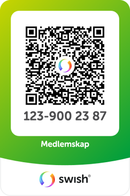Swish rätt QR-kod medlemskap